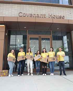 Covenant House Staff and Laptops for Kids at CHNY 