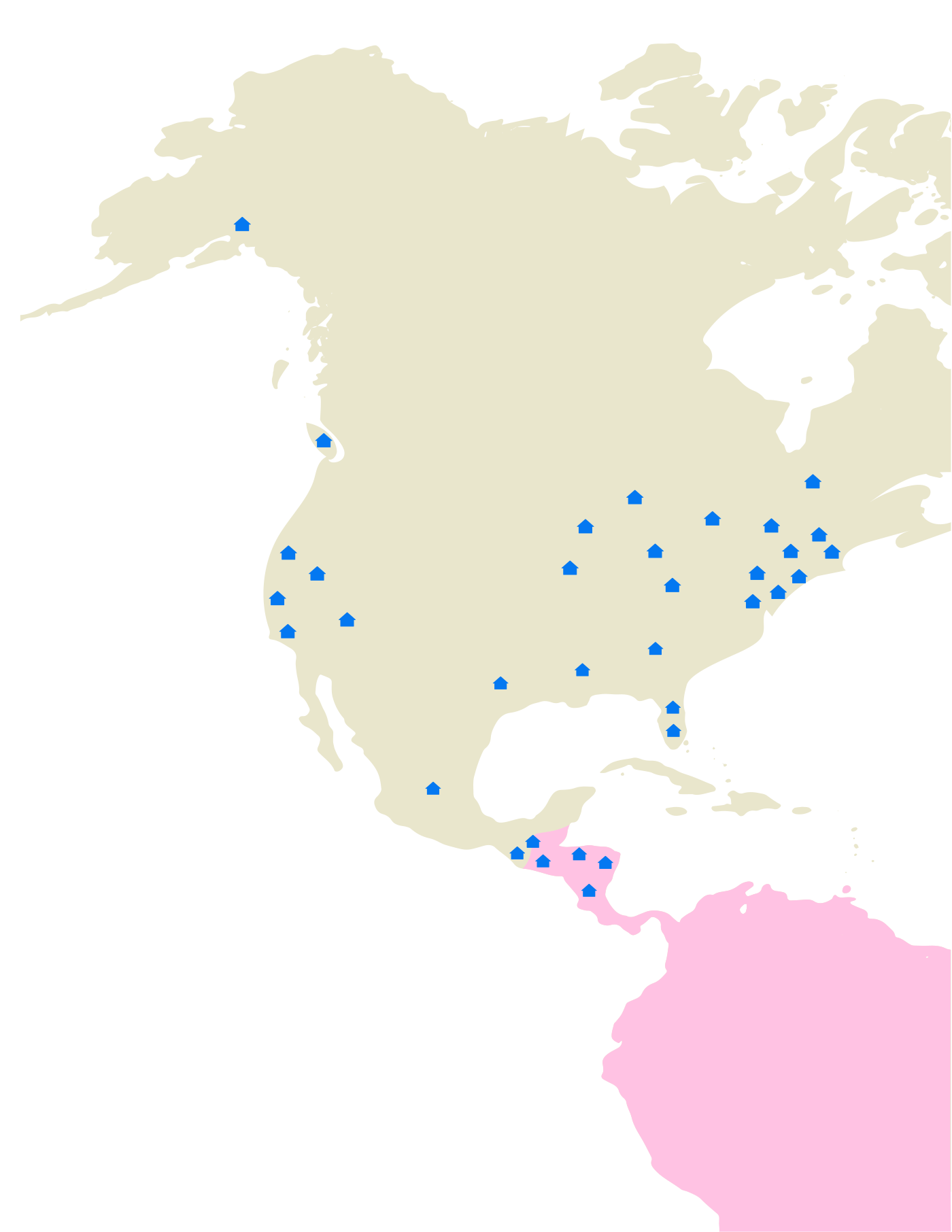 Our Sites in 34 cities across 5 countries