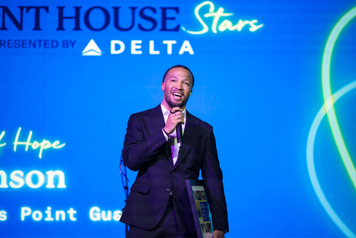 NY Knicks player Jalen Brunson at Night of Covenant House Stars gala | Covenant House