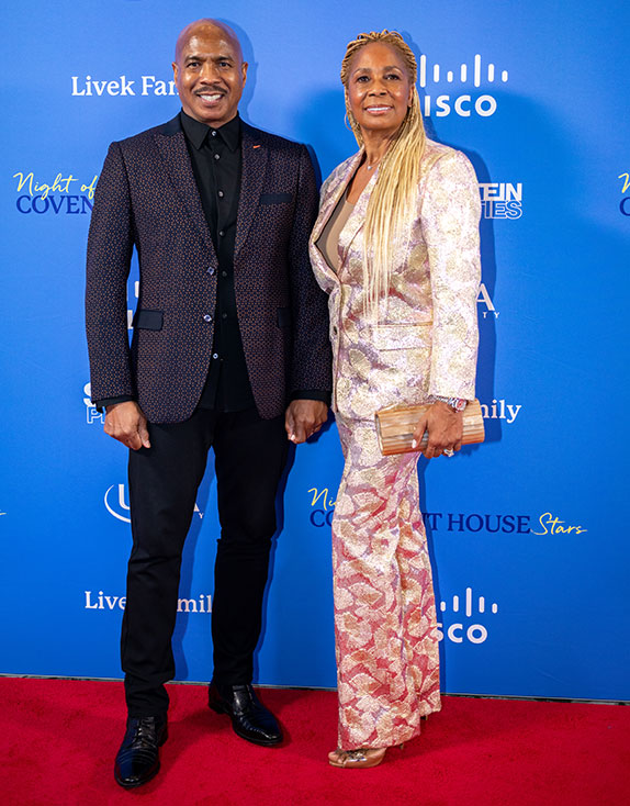 Ray and Vivian Chew on the red carpet at Night of Covenant House Stars 2024 gala at Javits Center NYC