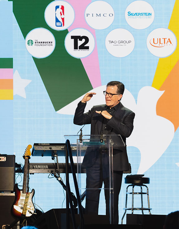 Stephen Colbert at Night of Covenant House Stars Gala 2024