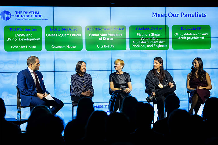 Republic Records and Covenant House mental health panelists in NYC