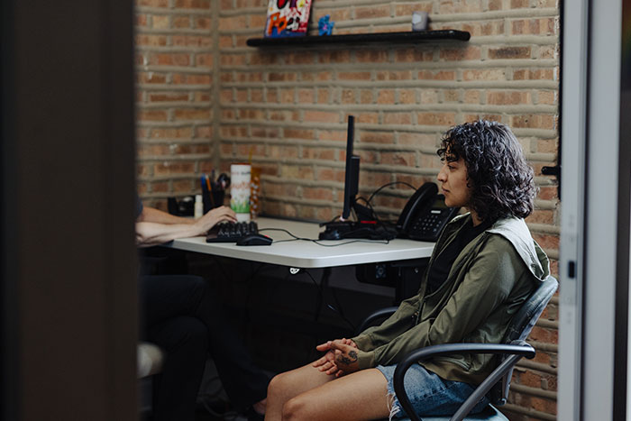 Human trafficking victim receiving counseling services | Covenant House