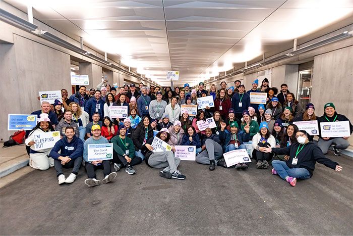 Covenant House NYC Sleep Out group photo