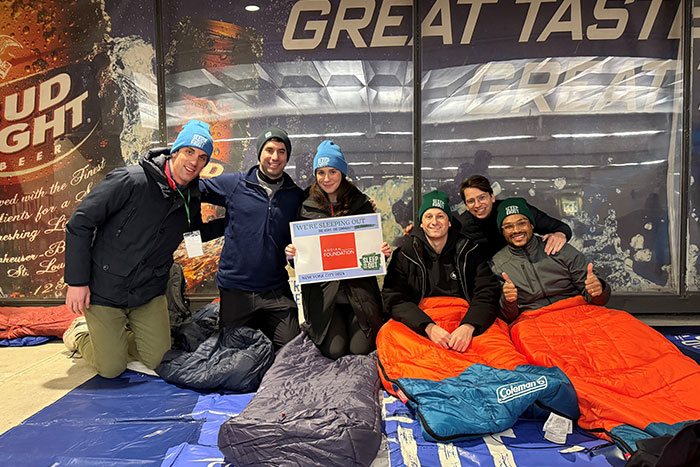 Ardian group photo at past Covenant House Sleep Out | Covenant House Corporate Partner