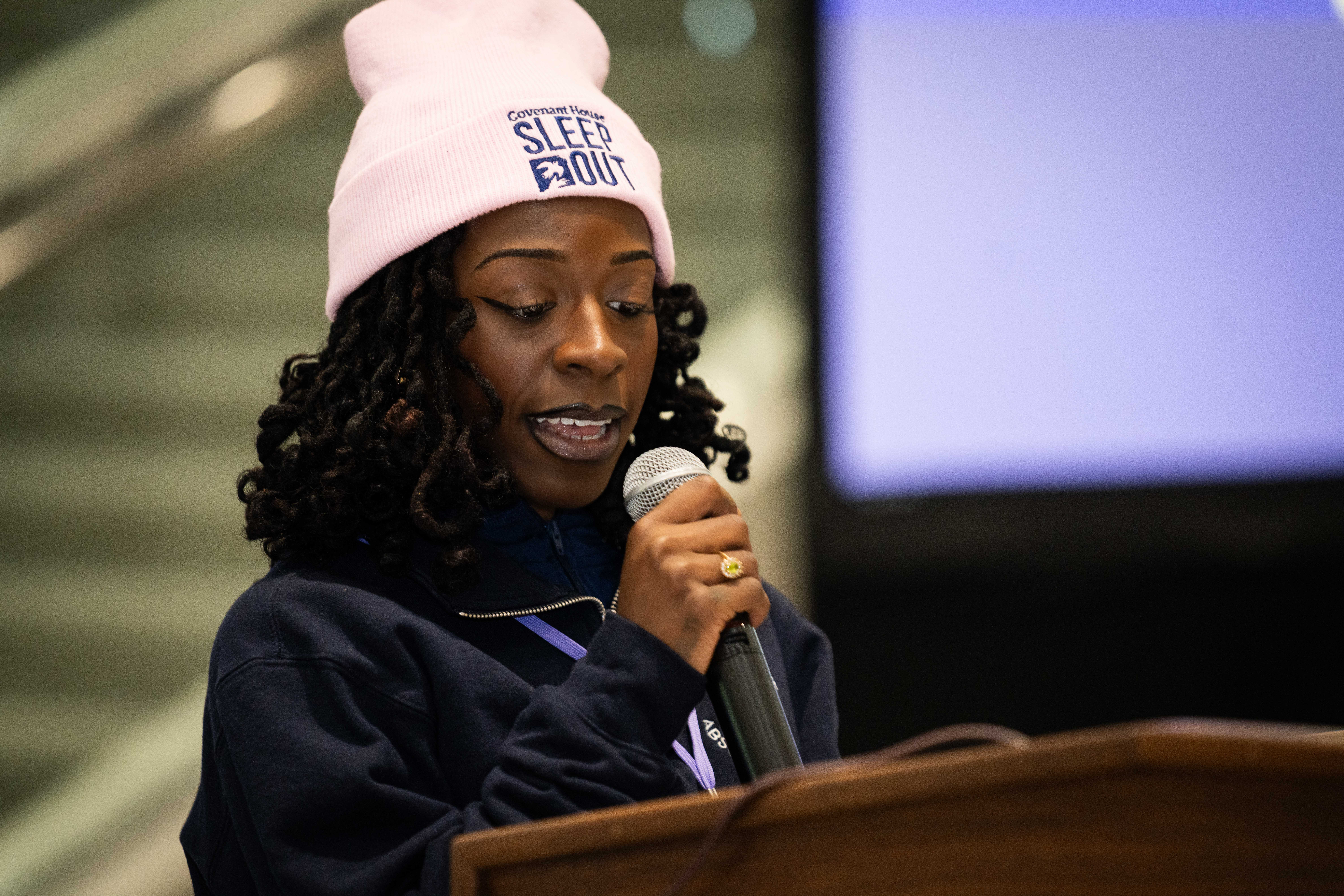 Leora, an alum from Covenant House New York, speaks about her experience coming out the other end of homelessness.