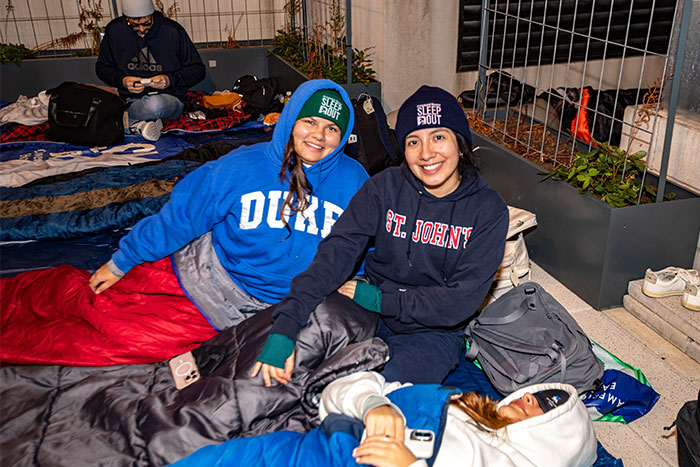 Participants at Covenant House Sleep Out 