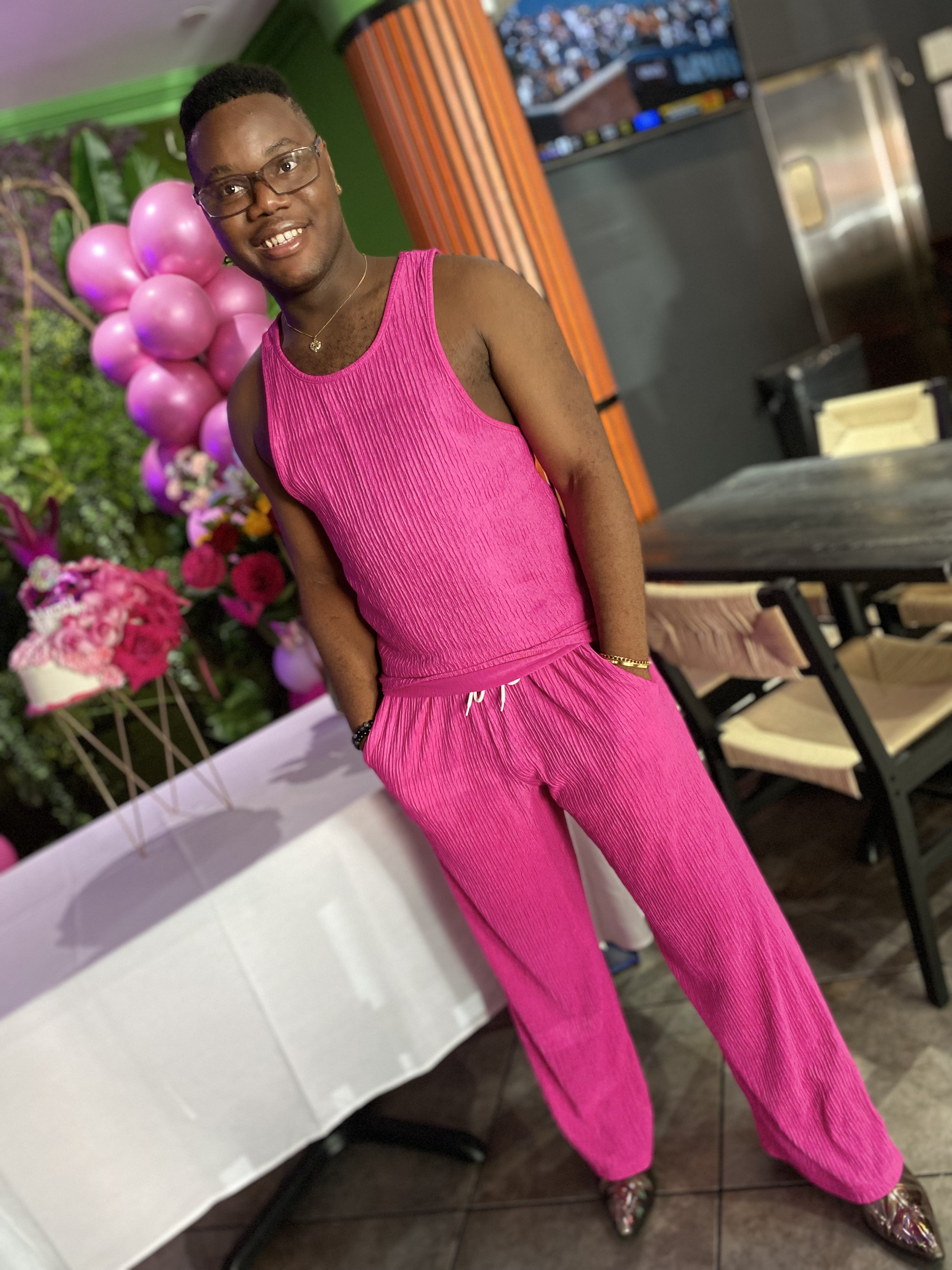 Mark, a former Covenant House New York resident, happily posing at an event.