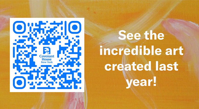 Covenant House New York 2025 Art Book QR code