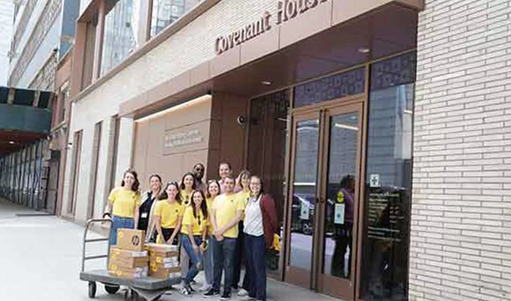 Covenant House Staff and Laptops for Kids at CHNY