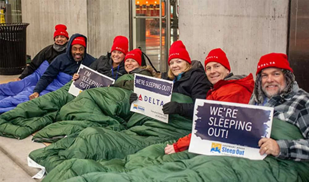 Covenant House Sleep Out Delta Volunteers