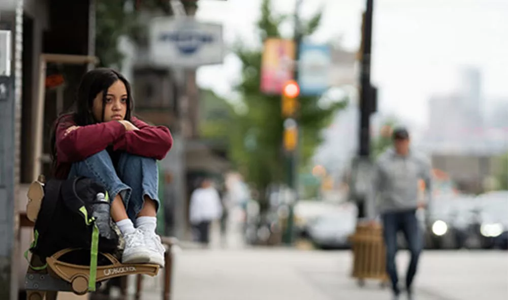 serious youth on the street