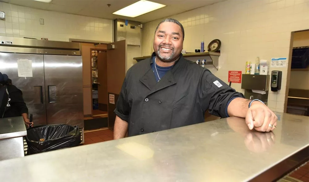 Food and Faculties Manager David in the kitchen at Covenant House Michigan