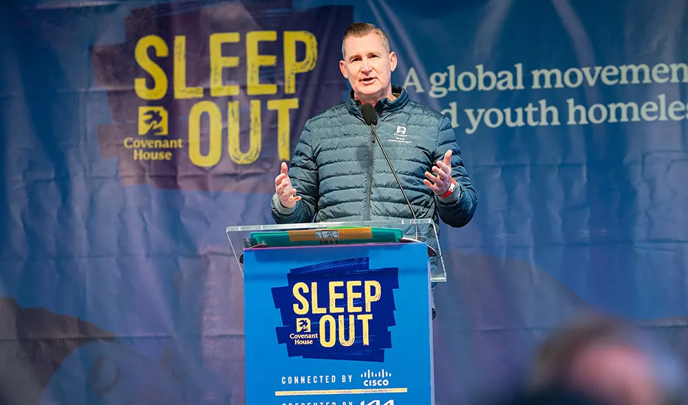 Bill Bedrossian - Covenant House CEO at Sleep Out, a global movement to end youth homelessness