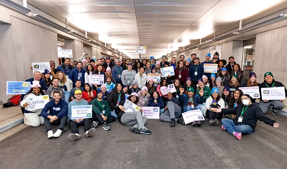 Covenant House Sleep Out group photo