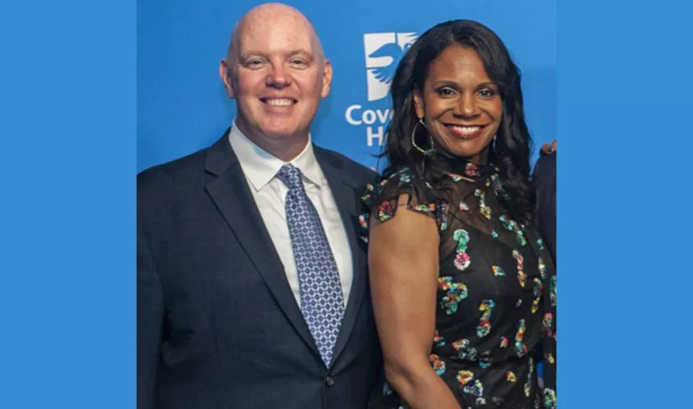 Covenant House former CEO Kevin Ryan with Audra Mcdonald