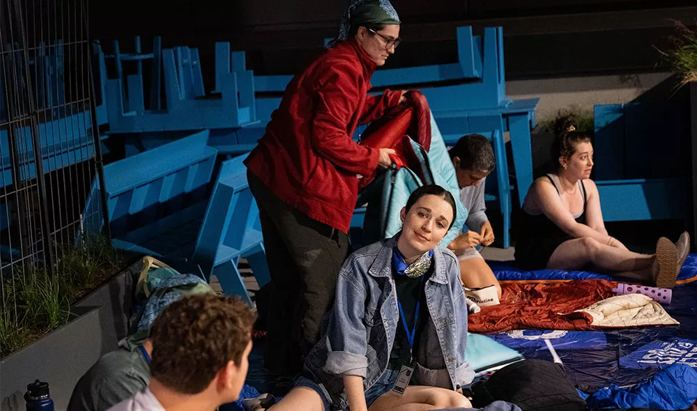 Covenant House Sleep Out Stage and Screen volunteers