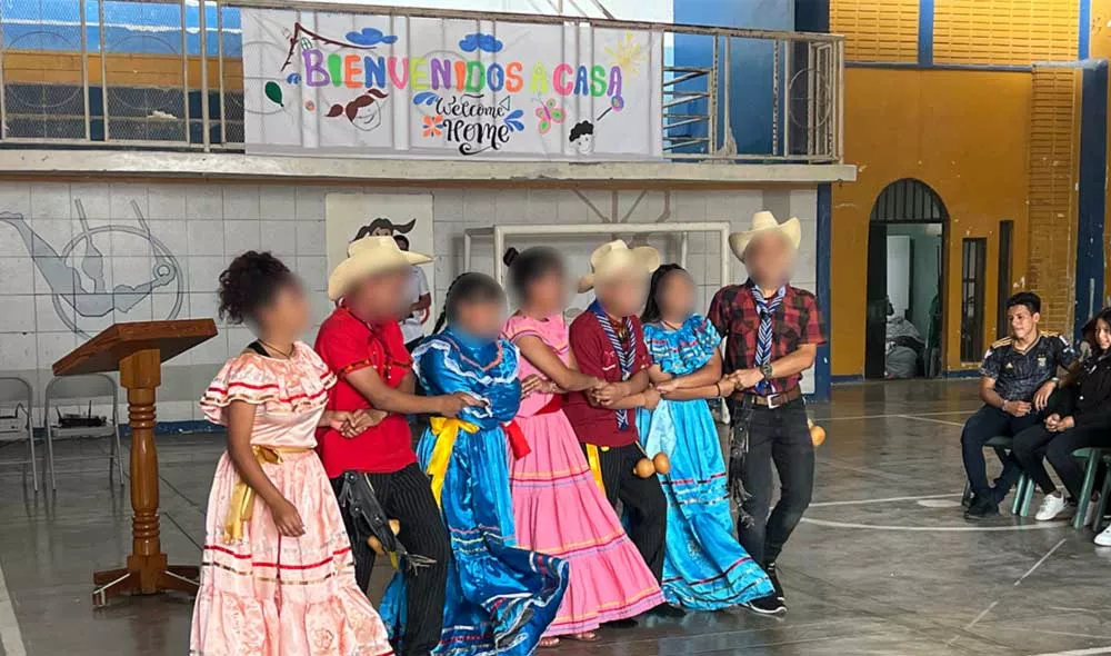 former homeless children dancing at Covenant House Honduras