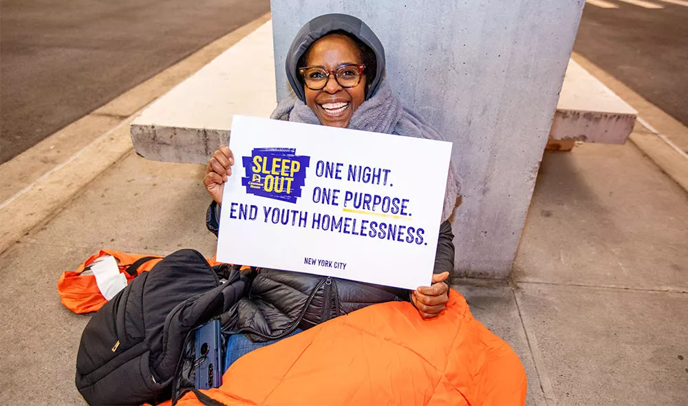 Covenant House NYC Sleep Out Volunteer 