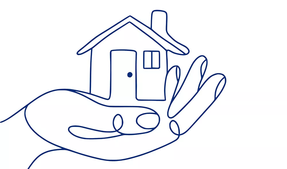hand holding a house | Covenant House
