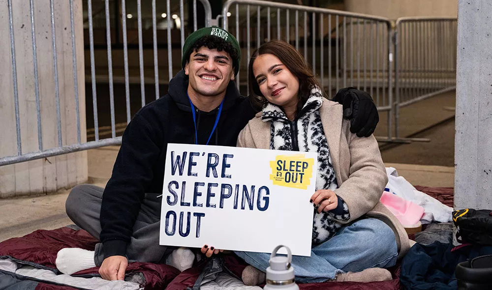 Sleep Out volunteers | Covenant House