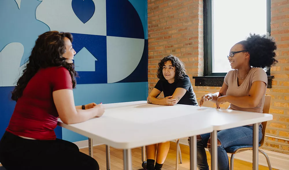 Covenant House homeless youth talking