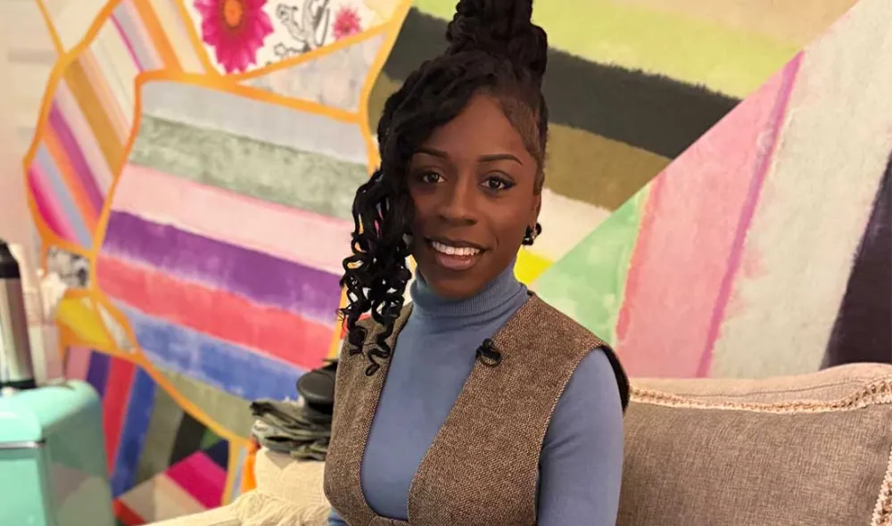 Covenant House homeless youth ambassador Leora at Kelly Clarkson show