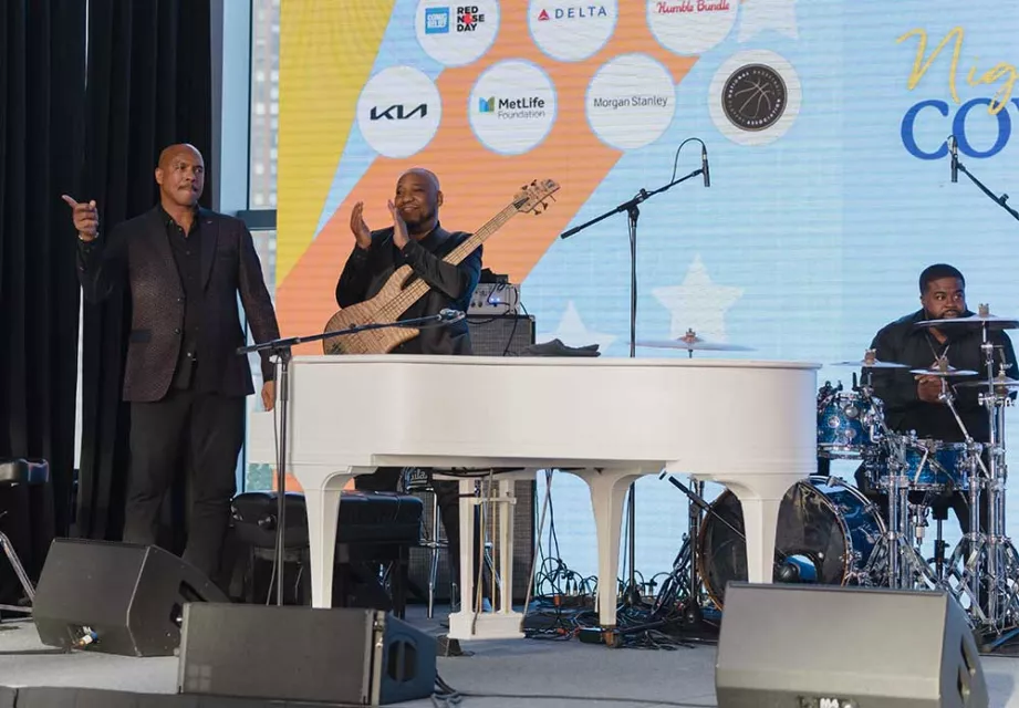 Band performing at Night of Covenant House Stars 2024 gala at Javits Center 