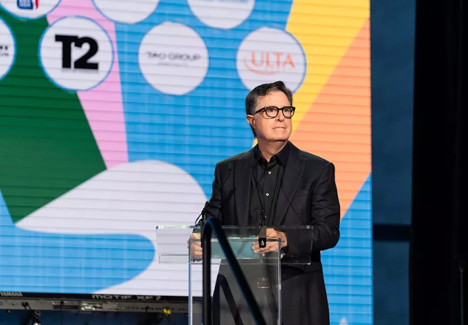 Stephen Colbert at Night of Covenant House Stars 2024 gala at Javits Center