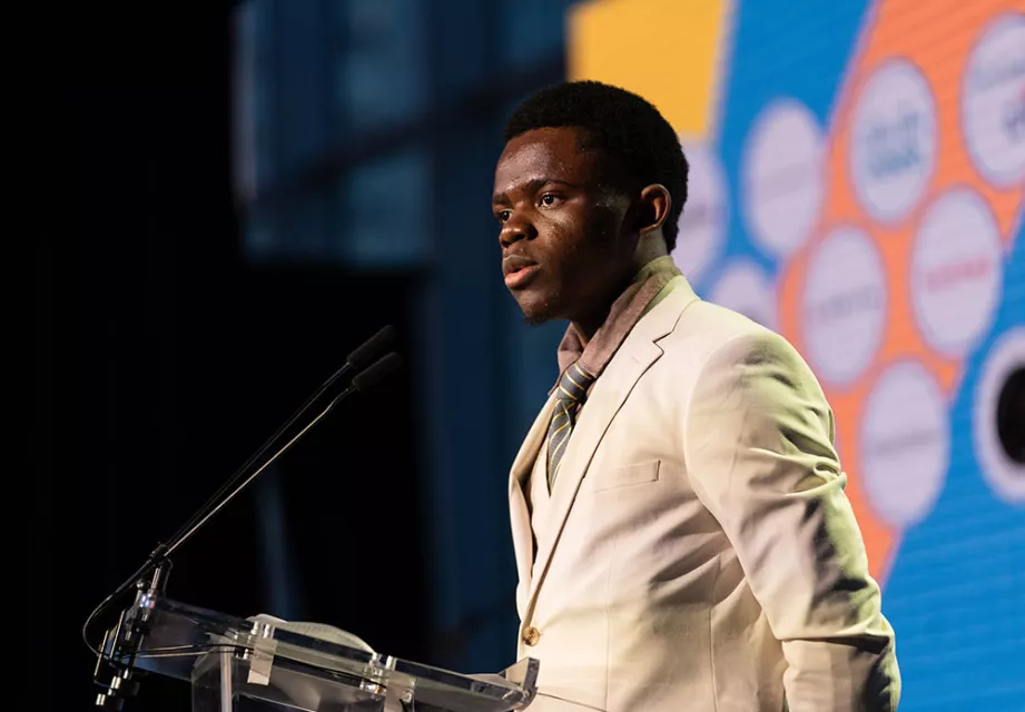 Speaker at Night of Covenant House Stars 2024 gala at Javits Center