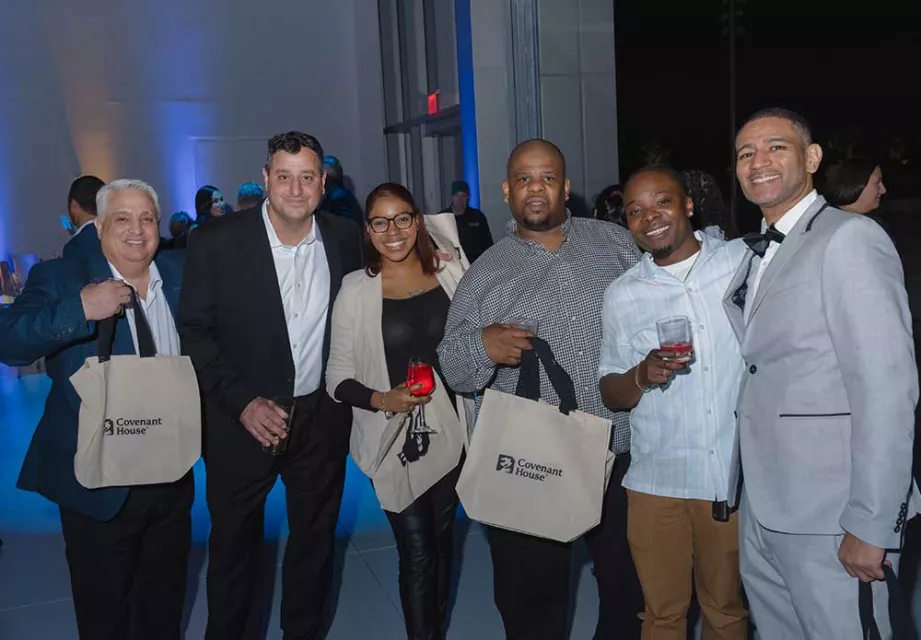 Night of Covenant House Stars 2024 attendees at reception at Javits Center