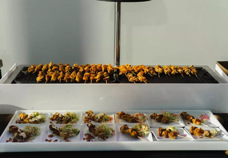 Food at Night of Covenant House Stars 2024 gala at Javits Center