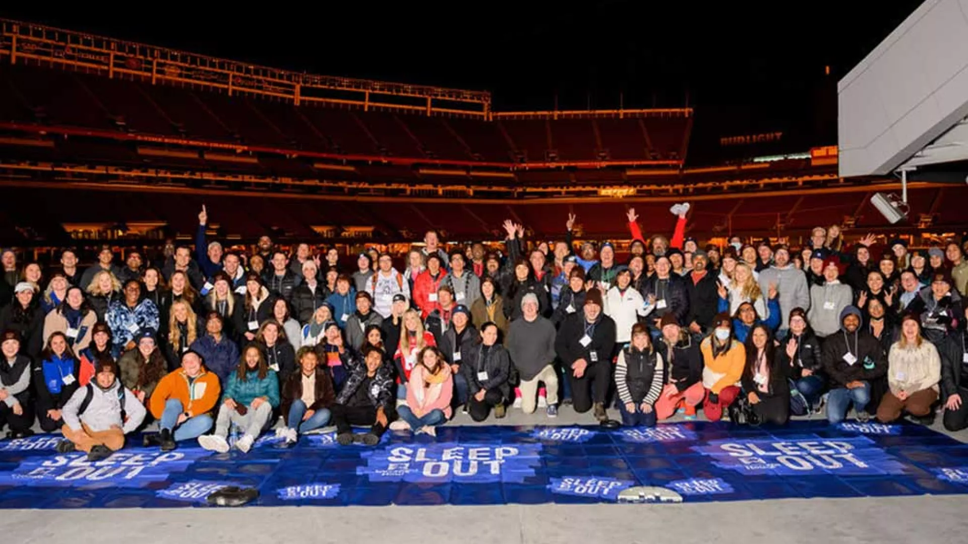 Covenant House Sleep Out Volunteer group photo