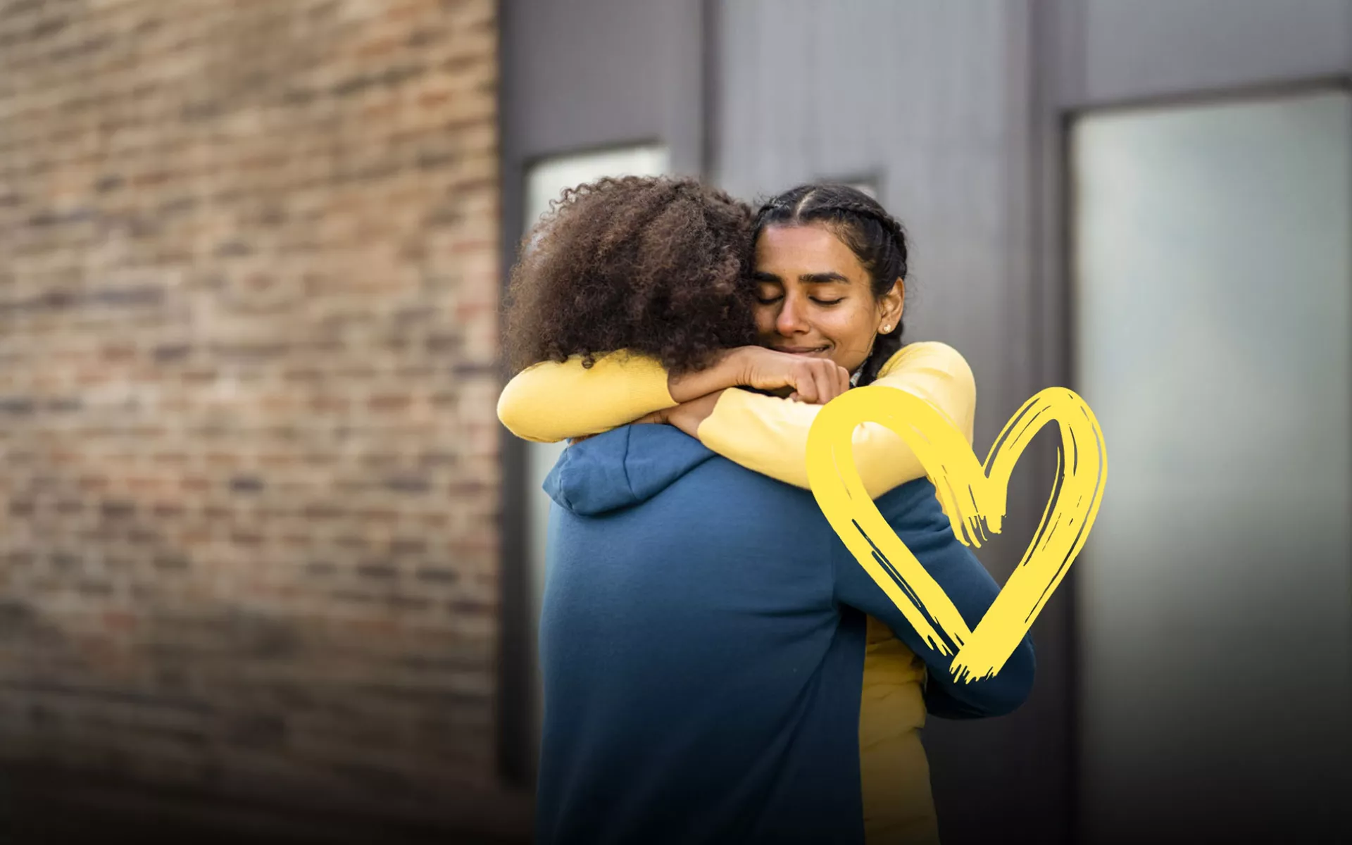 former homeless teens hugging | Covenant House - Random Acts of Kindness