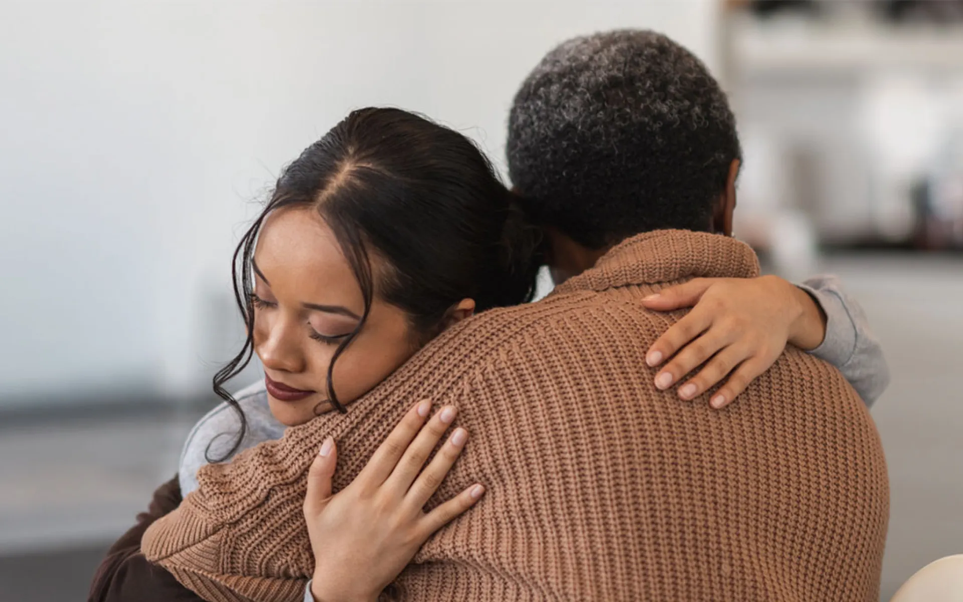 homeless youth hugging | Covenant House