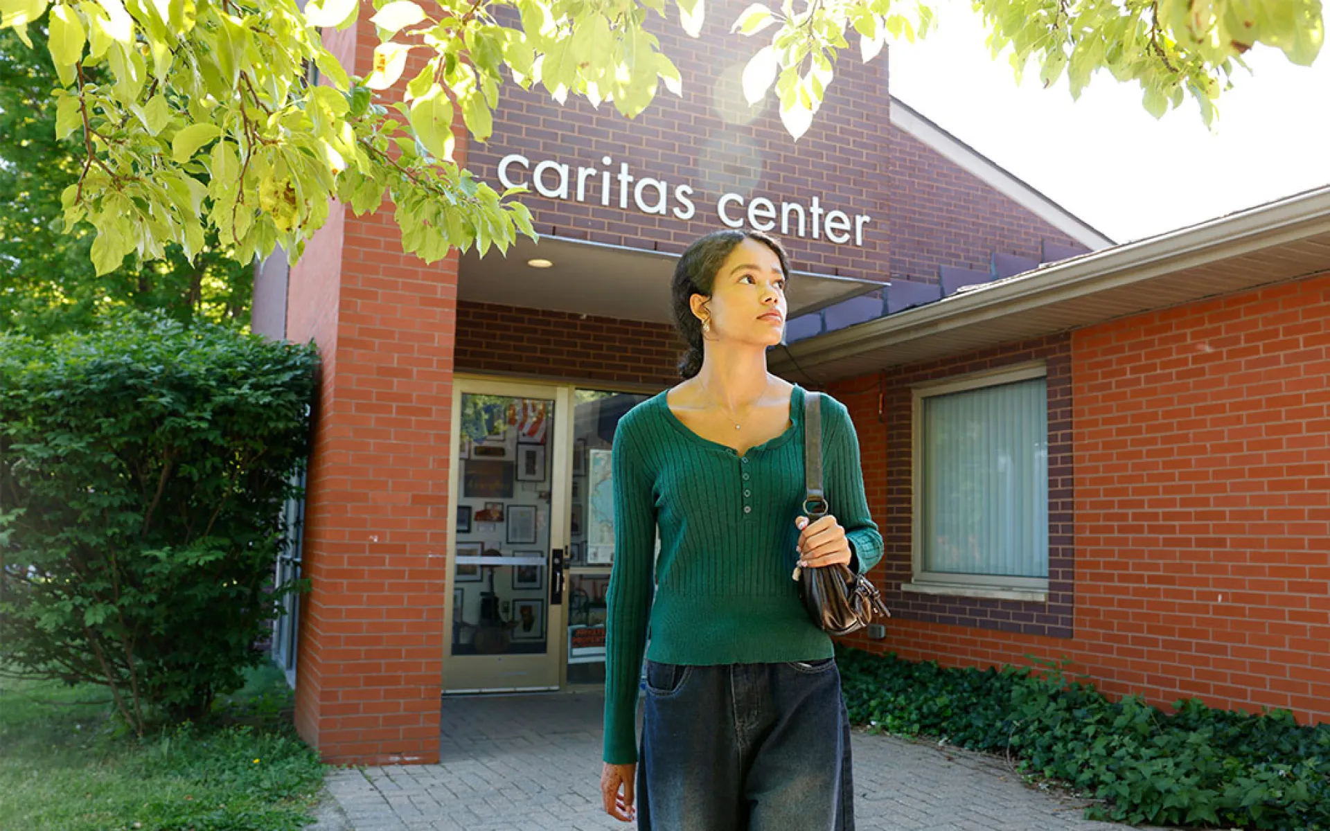 Youth in need in front of Covenant House Caritas Center