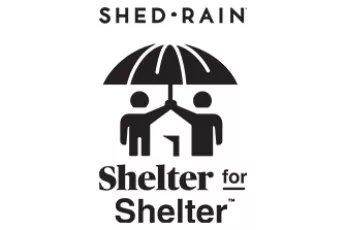 Shed Rain Shelter for Shelter logo | Covenant House corporate partnerships