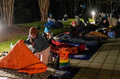 Covenant House Sleep Out event