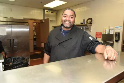 Food and Faculties Manager David in the kitchen at Covenant House Michigan