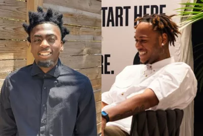 Covenant House residents and former homeless black youth Oscar and Elijah 