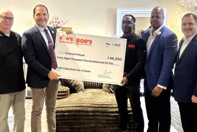 Bob's Discount Furniture donates to Covenant House