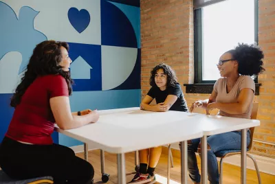 Covenant House homeless youth talking