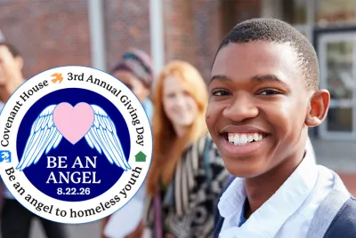 Covenant House Be An Angel Day | smiling previously homeless young people