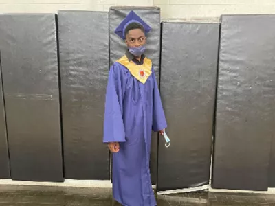 Covenant House Alumni Khalil at graduation