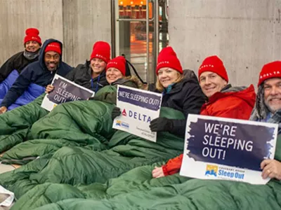 Covenant House Sleep Out Delta Volunteers