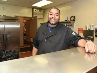 Food and Faculties Manager David in the kitchen at Covenant House Michigan