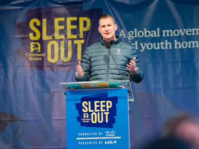 Bill Bedrossian - Covenant House CEO at Sleep Out, a global movement to end youth homelessness