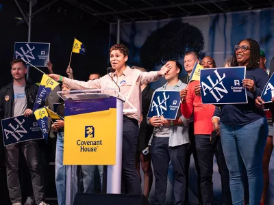 Covenant House Youth Homelessness Awareness Month Times Square Rally