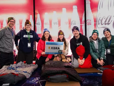 Covenant House global 2025 Sleep Out participants