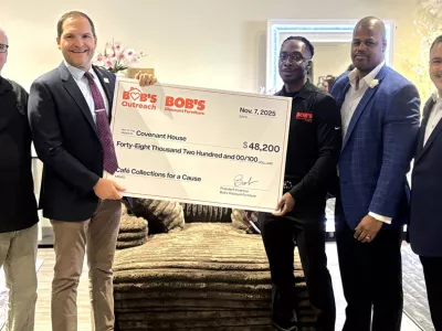 Bob's Discount Furniture donates to Covenant House
